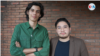 Retrato de dos jóvenes opositores nicaragüenses exiliados en San José, Costa Rica. Foto: Houston Castillo, VOA