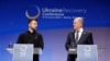 Predsjednici Ukrajine i Njemačke, Volodimir Zelenski i Olaf Scholz, tokom zajedničke konferencije za štampu u okviru Konferencije za obnovu Ukrajine, u Berlinu 11. juna 2024. (Foto: AFP/Odd Andersen)
