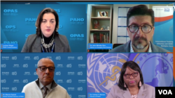 La OPS presentó este miércoles datos que muestran que en la región de las Américas aumentan muertes de Covid-19 y prevalecen otras enfermedades respiratorias. (Captura de pantalla de tranmisión en línea)