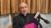 Monseñor Edgar Peña Parra durante entrevista con la Voz de América.
