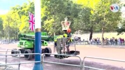 Trabajadores adelantan labores para el funeral de la Reina Isabel II