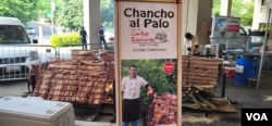 Chancho al Palo, un famoso potaje peruano, que trajo al evento Taste of Perú, el chef Carlos Ramírez, el domingo 11 de junio de 2023 en Washington. [Mitzi Macias]