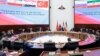Para negosiator dan pejabat menghadiri pertemuan menteri pertahanan Rusia, Iran, Suriah, dan Turki di Moskow, Rusia, 25 April 2023. (Foto: Kementerian Pertahanan Rusia via Reuters)