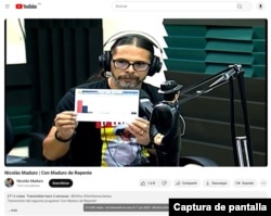 Captura de pantalla de la transmisión del programa "Con Maduro de Repente" donde brindaron resultados de la encuesta IdeaDatos, una encuestadora que desde mayo de 2024 decidió convertirse encuestadora y cuenta con errores en sus estadísticas, de acuerdo con C-Informa.