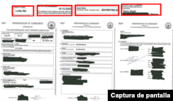 Imagen del supuesto comprobante de Lucky Me.