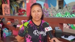 Rocío Butrón, madre de familia y encargada de dirigir el grupo de patinaje artístico de las niñas