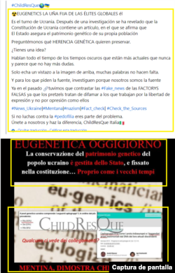 Captura de la publicación que circula en Facebook, traducida al español.