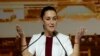 Presiden Meksiko terpilih Claudia Sheinbaum menggelar pertemuan dengan sejumlah anggota parlemen terpilih di World Trade Center di Mexico City, Meksiko, pada 18 Juni 2024. (Foto: Reuters/Henry Romero)
