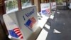 ARCHIVO - Vista de un área de votación en McCandless, Pensilvania, EEUU, el 9 de octubre de 2020.