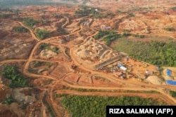 PT Indonesia Morowali Industrial Park (IMIP), salah satu produsen nikel terbesar di Konawe Utara. (Foto: RIZA SALMAN/AFP)