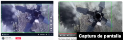 Comparación del clip publicado en TikTok y un clip de la serie.