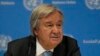 U.N. Secretary-General Antonio Guterres addresses a press conference ahead of the G20 Summit in New Delhi, India, Sept., 8, 2023.