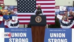 Biden celebra Día del Trabajo contrastando su política económica con la de Trump