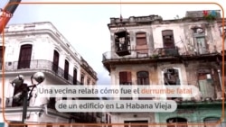 Vecina relata el derrumbe fatal de un edificio en La Habana Vieja
