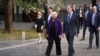 US Treasury Secretary Janet Yellen and US Ambassador to China Nicholas Burns visit the Guozijian Imperial College site in Beijing, Apr. 8, 2024. 