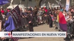 Seguidores y detractores de Trump coinciden en las calles de Manhattan