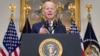 El presidente Joe Biden habla sobre el sistema bancario en la Sala Roosevelt de la Casa Blanca, el lunes 13 de marzo de 2023 en Washington. (Foto AP/Andrew Harnik)