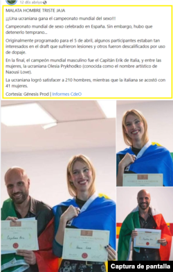 Captura de la desinformación que circuló, principalmente, vía Facebook.