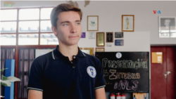 Lucas Bilbao, estudiante de la Escuela Técnica N° 37 “Germán Ave Lallemant”. [Foto: Lisandro Concatti]