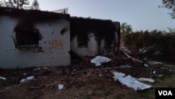 Imagen del miércoles 11 de octubre de 2023, muestra una casa en Be'eri, un kitbutz situado a dos kilómetros de la Franja de Gaza que fue gravemente impactado durante el ataque sorpresivo de Hamás a Israel el sábado 7 de octubre de 2023. [Fotografía: Alejandro Ernesto]
