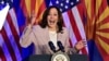 Vice President Kamala Harris speaks on reproductive freedom at El Rio Neighborhood Center in Tucson, Ariz., April 12, 2024. The top court in Arizona on April 9, 2024, ruled a 160-year-old near-total ban on abortion is enforceable.