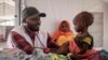 Sudanese children suffering from malnutrition are treated at a clinic in Metche Camp, Chad, near the Sudanese border, April 6, 2024. 