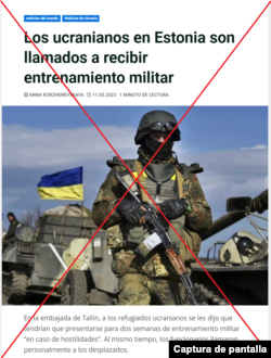 Captura de desinformación.