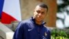 French soccer player Kylian Mbappe is photographed at the national soccer team training center in Clairefontaine, west of Paris, June 3, 2024 ahead of the UEFA Euro 2024. (Pool/AP)
