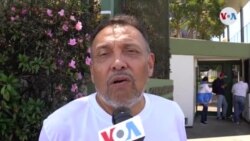 Opositores nicaragüenses protestan en el BCIE