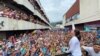 María Corina Machado, candidata presidencial del partido Vente Venezuela, participa en un mitin en Valera, estado Trujillo, el 18 de junio de 2023.