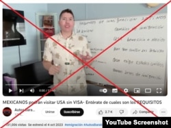 Varios videos con la misma narrativa circulan en YouTube.