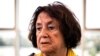 Holocaust survivor, Bellha Haim, 86, who was a child in Poland when her family fled the Nazis, looks on during an interview with Reuters in Herzliya, Israel, May 1, 2024. She is the grandmother of Yotam Haim who was taken hostage by Palestinian Islamist group Hamas on Oct. 7. 