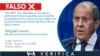 El ministro de asuntos exteriores de Rusia, Serguéi Lavrov, tergiversó el discurso del presidente de Ucrania, Volodymyr Zelenskyy. Diseño: Mila Cruz. 