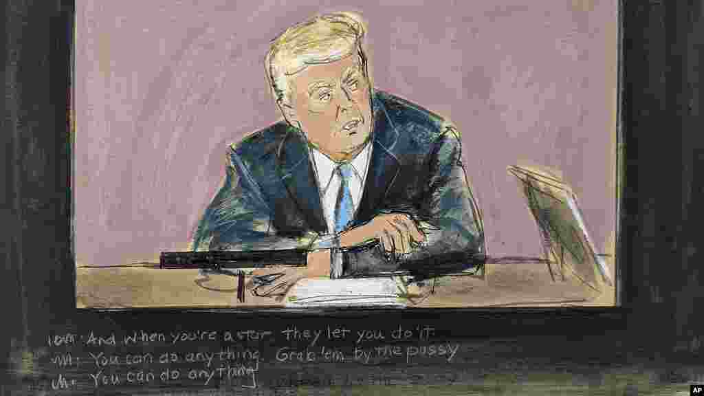 El martes 5 de mayo&nbsp;se hizo pública la declaración en video de Trump, ante la demanda por violación. Las imágenes muestran al expresidente respondiendo preguntas con su característico traje azul marino y una corbata azul brillante. En la grabación, el exmandatario reiteraba&nbsp;su afirmación de que Carroll &ldquo;no es mi tipo&rdquo;, pero también la confundió con su segunda esposa, Marla Maples, cuando se le mostró una foto de él reuniéndose con Carroll en la década de 1980.
