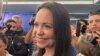 La candidata presidencial opositora, María Corina Machado, durante el anuncio de la conformación de una red de organización y vigilancia electoral.