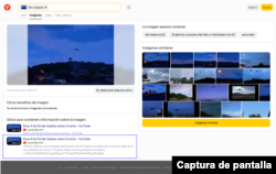 Captura de los resultados de la búsqueda de imagen con Yandex.