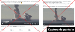 Capturas de desinformación en X.