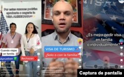 Estas son capturas de pantalla de los videos que circulan en TikTok.