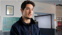 Franco Milán, estudiante de la Escuela Técnica N° 37 “Germán Ave Lallemant”. [Foto: Lisandro Concatti]