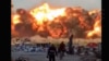 Ảnh chụp màn hình từ X, cho thấy một cuộc không kích của Israel ở Quận Al-Tuffah của Thành phố Gaza vào ngày 21/4.