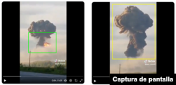 Capturas del video difundido en abril de 2024.