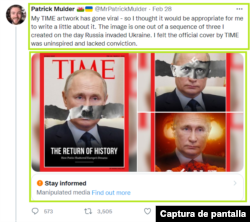 Captura de la publicación del diseñador en X, la cual muestra las tres portadas que creó. A la fecha, el post no existe.