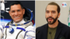 El astronauta de la NASA Frank Rubio saluda a sus familiares para que tomen un autobús antes del lanzamiento de la nave espacial Soyuz MS-22 en el cosmódromo ruso de Baikonur, Kazajstán, el 21 de septiembre de 2022.