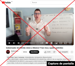 Captura de pantalla de YouTube.