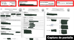 Imagen del supuesto comprobante de My Legacy.