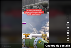 Captura del video que circula en TikTok.