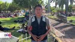 Caravana de migrantes se reagrupa en sur de México