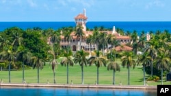 Vista aérea de la residencia del expresidente Donald Trump en, Florida, el 31 de agosto de 2022. 