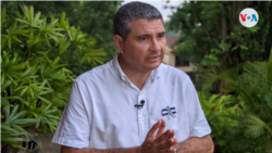 El opositor y precandidato presidencial nicaragüense Juan Sebastián Chamorro fue sacado de su casa en horas de la noche del 8 de junio de 2021 por la Policía Nacional. Foto Houston Castillo, VOA.