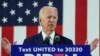 El aspirante presidencial demócrata estadounidense Joe Biden durante un evento de campaña en Wilmington, Delaware, el 30 de junio de 2020.